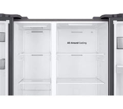 SAMSUNG Bespoke AI Series 7 SpaceMax RS57DG410EM9EU Smart American-Style Fridge Freezer - Silver