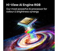 HISENSE UR8S 55" RGB Mini LED 4K 180Hz Smart AI TV with Freely - 55UR8STUK