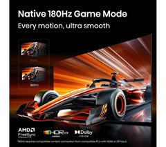 HISENSE UR8S 55" RGB Mini LED 4K 180Hz Smart AI TV with Freely - 55UR8STUK