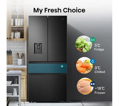 HISENSE PureFlat RF540N4WFE Fridge Freezer - Black Stainless Steel
