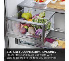 HAIER Series 7 HFR79F19EFGK Fridge Freezer - Sapphire Glass