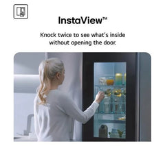 LG InstaView GSGV81PYLL American-Style Smart Fridge Freezer - Prime Silver