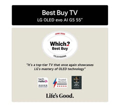 LG G5 55" OLED evo AI 4K HDR Smart TV 2025 (Wall Mount Version) - OLED55G54LW