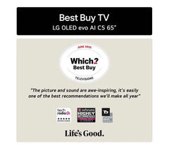 LG C5 65" OLED evo AI 4K HDR Smart TV 2025 - OLED65C54LA
