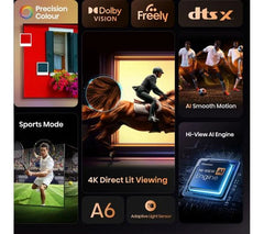 HISENSE A6Q 50" LED 4K HDR Smart TV with Freely - 50A6QTUK