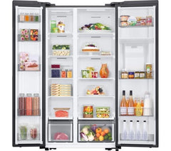 SAMSUNG Bespoke AI Series 7 SpaceMax RS57DG410EM9EU Smart American-Style Fridge Freezer - Silver