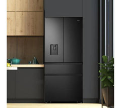 HISENSE PureFlat RF540N4WFE Fridge Freezer - Black Stainless Steel